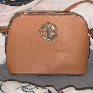 Tree of Life Tan Crossbody Bag